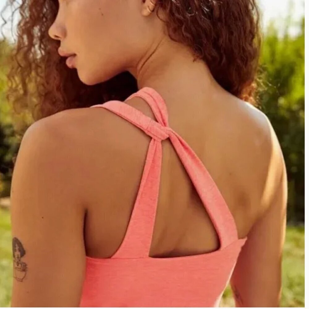 NWOT‎ Beyond Yoga Lost Your Mind Dress Electric Peach size Large - Picture 4 of 8